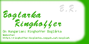 boglarka ringhoffer business card